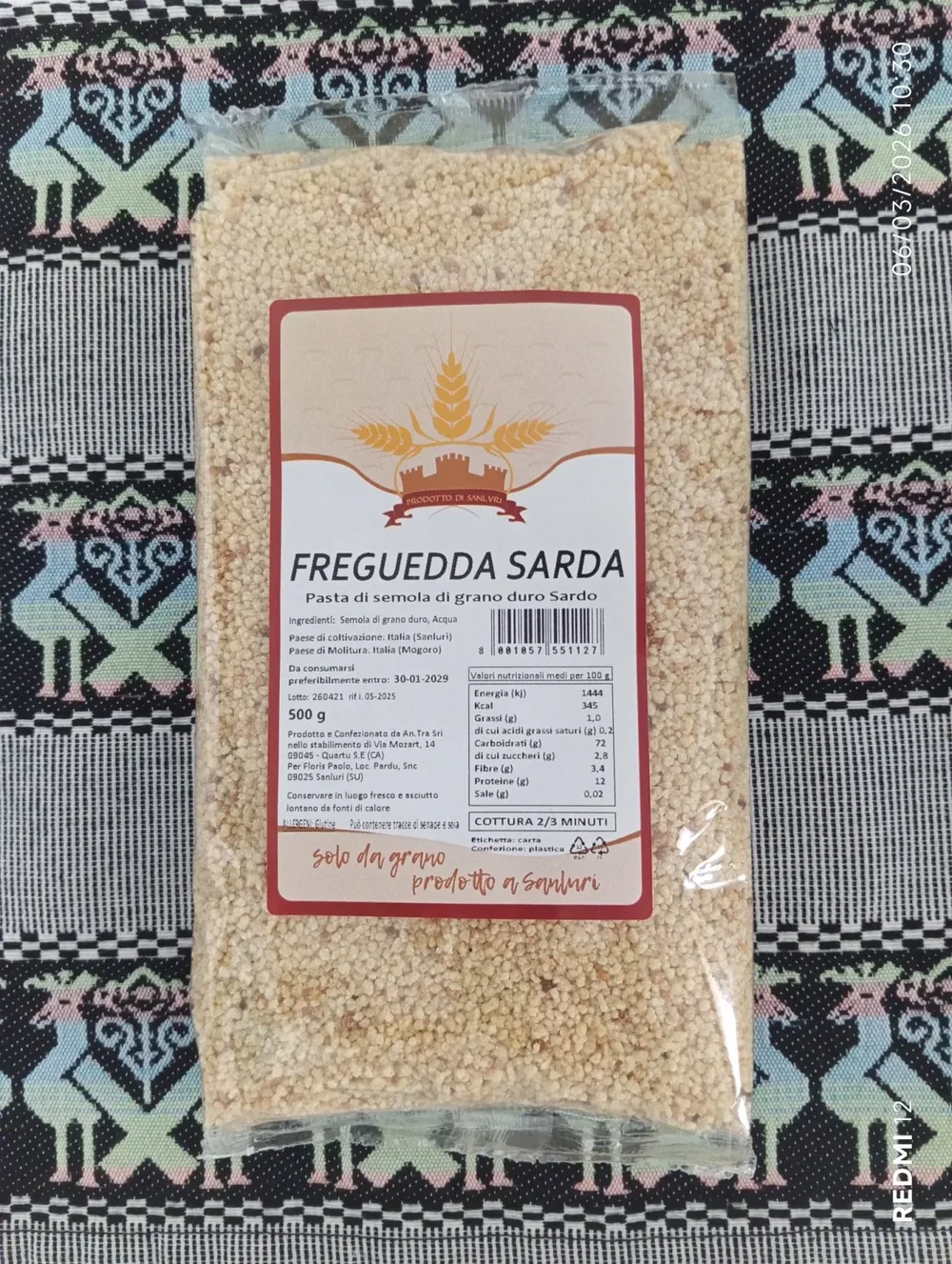 Freguedda – Fregula Sarda Fine — Azienda Paolo Floris