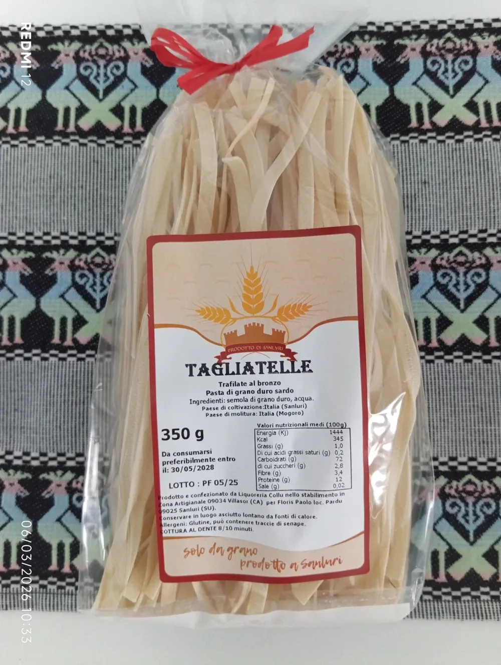 Tagliatelle di Grano Duro Sardo — Azienda Paolo Floris